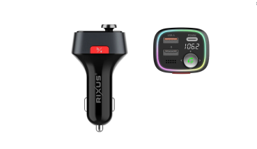 Rixus RXBT28 Car FM Bluetooth Transmitter Black